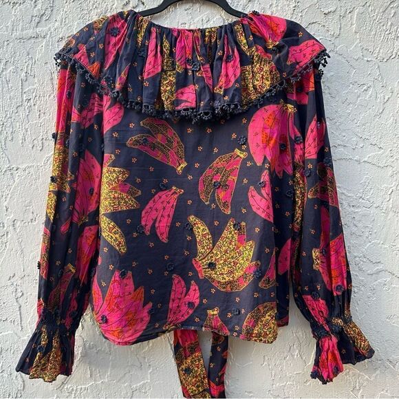 FARM RIO Patchwork Banana Blouse Size XS - Picture 9 of 11